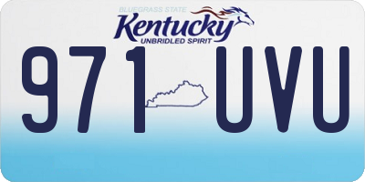 KY license plate 971UVU