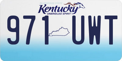 KY license plate 971UWT