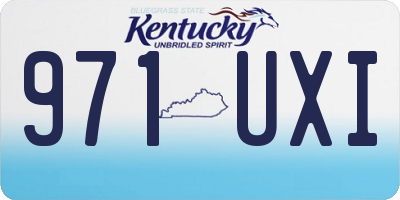 KY license plate 971UXI