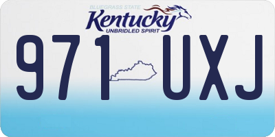 KY license plate 971UXJ
