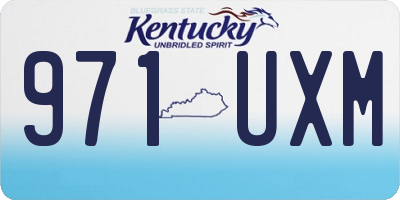 KY license plate 971UXM