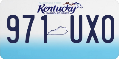 KY license plate 971UXO