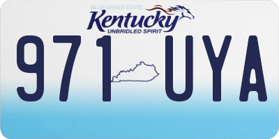 KY license plate 971UYA