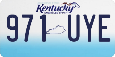 KY license plate 971UYE