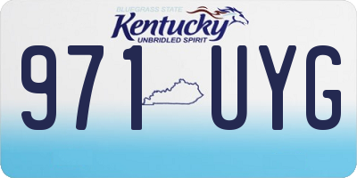 KY license plate 971UYG
