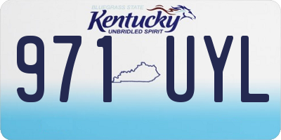 KY license plate 971UYL