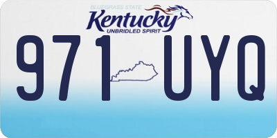 KY license plate 971UYQ