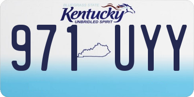 KY license plate 971UYY