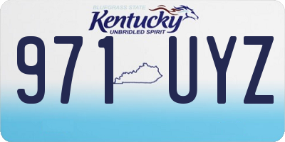 KY license plate 971UYZ