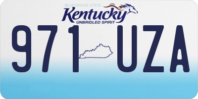 KY license plate 971UZA