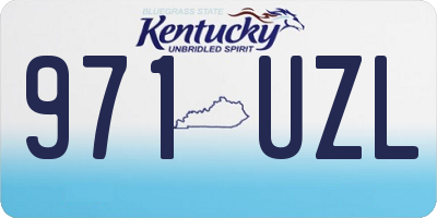 KY license plate 971UZL