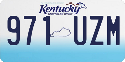 KY license plate 971UZM