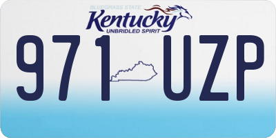 KY license plate 971UZP