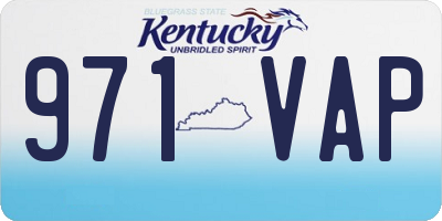 KY license plate 971VAP