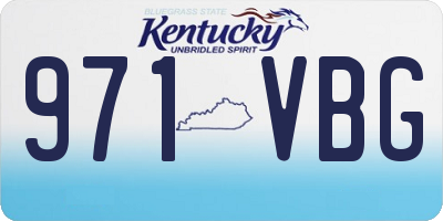 KY license plate 971VBG