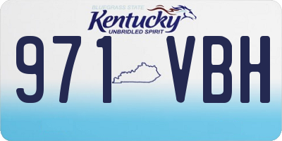 KY license plate 971VBH