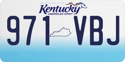 KY license plate 971VBJ