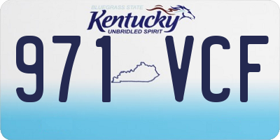 KY license plate 971VCF