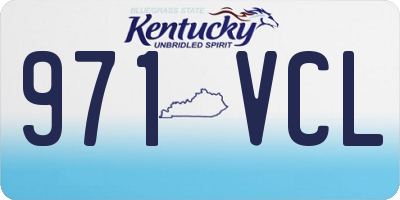 KY license plate 971VCL