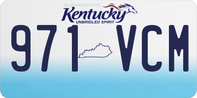KY license plate 971VCM