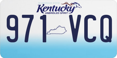 KY license plate 971VCQ