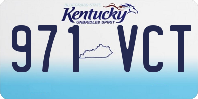 KY license plate 971VCT