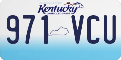 KY license plate 971VCU