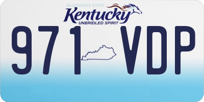KY license plate 971VDP