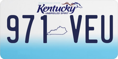 KY license plate 971VEU