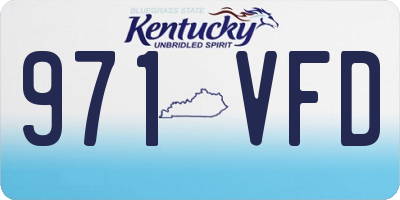 KY license plate 971VFD