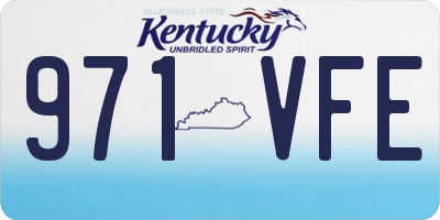 KY license plate 971VFE