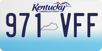 KY license plate 971VFF