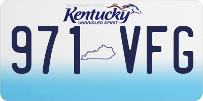 KY license plate 971VFG