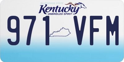 KY license plate 971VFM