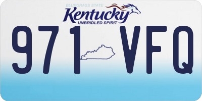 KY license plate 971VFQ