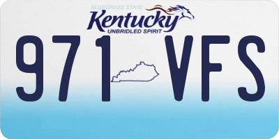 KY license plate 971VFS