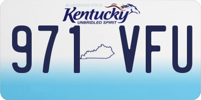 KY license plate 971VFU