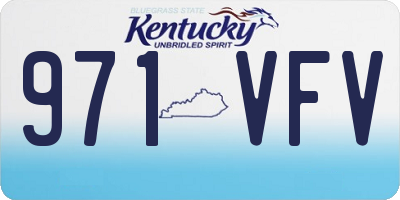 KY license plate 971VFV
