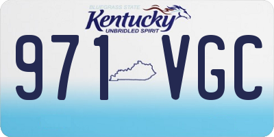 KY license plate 971VGC