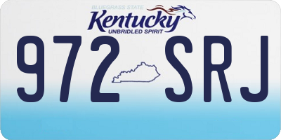 KY license plate 972SRJ