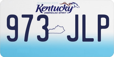 KY license plate 973JLP
