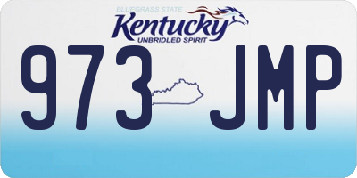 KY license plate 973JMP