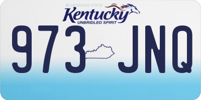 KY license plate 973JNQ