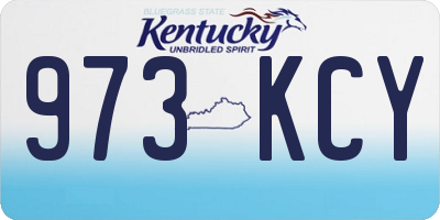KY license plate 973KCY