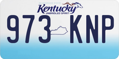 KY license plate 973KNP
