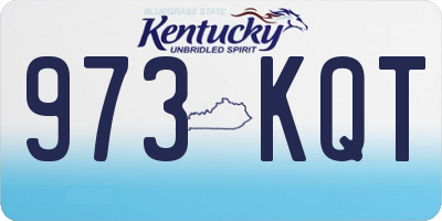 KY license plate 973KQT