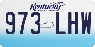 KY license plate 973LHW