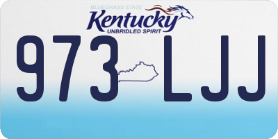KY license plate 973LJJ