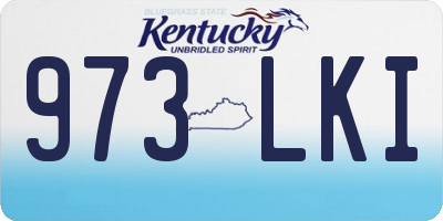 KY license plate 973LKI
