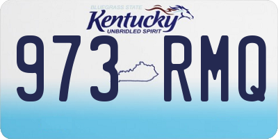 KY license plate 973RMQ